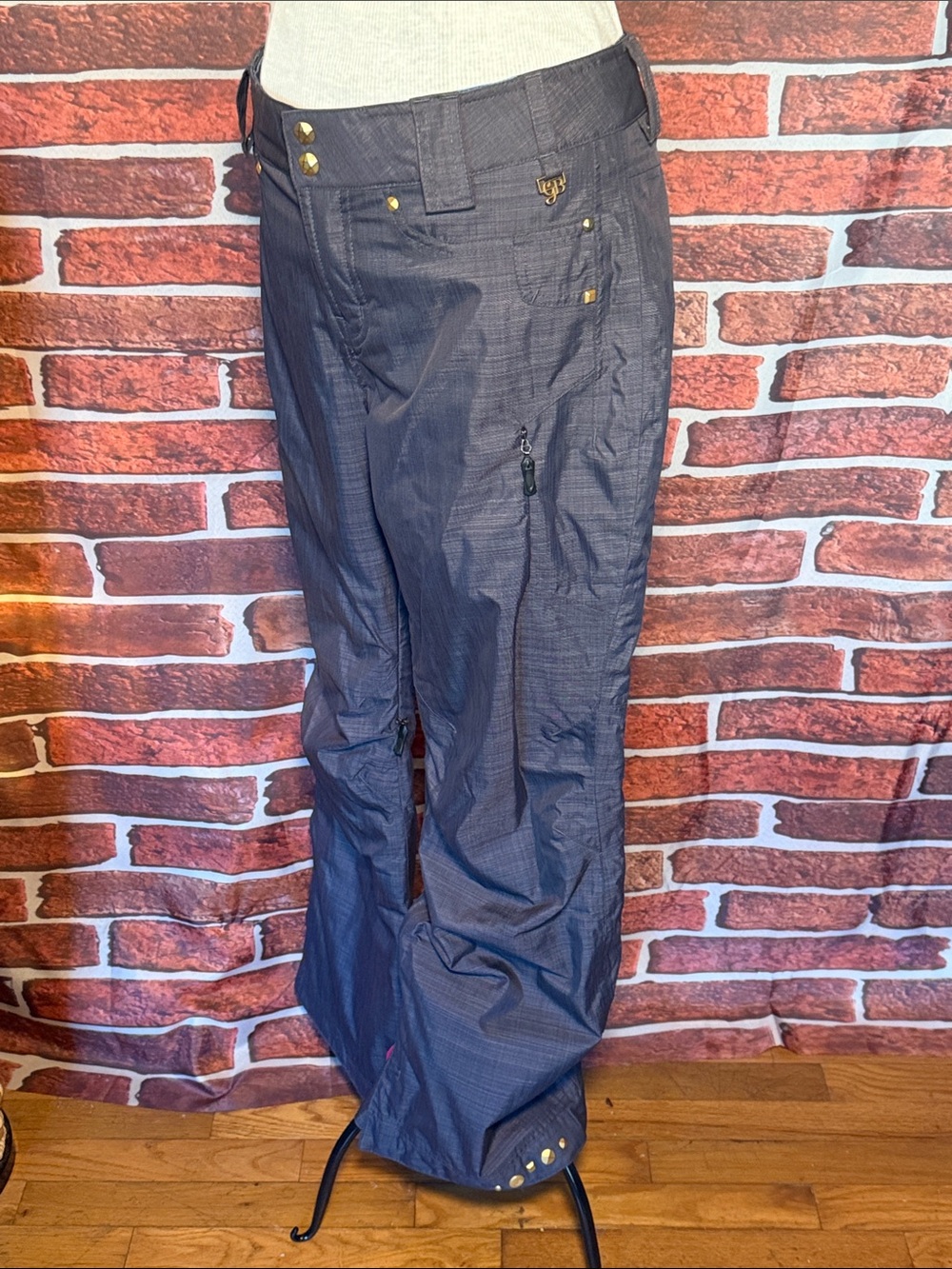 👖Oakley Gretchen Bleiler Snow Pants - Thinsulate - Mid-rise - Blue - Sz M / C